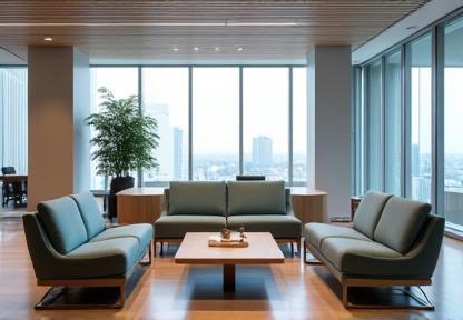 都内企業ラウンジ家具の写真